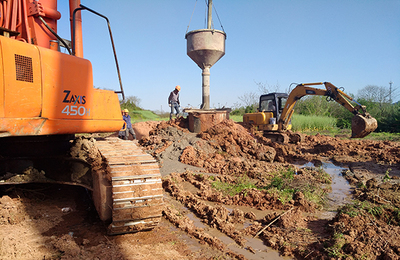 527國(guó)道崇仁江大橋樁基工程圓滿完工，高效混凝土切割技術(shù)保障施工質(zhì)量
